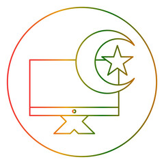 monitor gradien icon, architecture, design, construction, white, blue, city, ambon, block, business, building, box, abstract, analytics, cube, 3d, water, tropical, transport, traffic, computer, icon, 