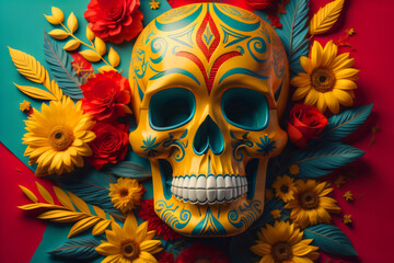 Day of the dead decoration/skull (day of the dead)
