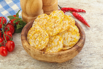 Natural organic grain rice chips