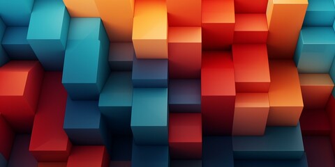 geometric colorful 3d shape pattern background