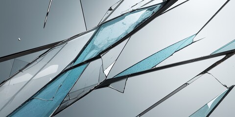 割れたガラス、ひび割れ、衝撃、落下、generative ai	
