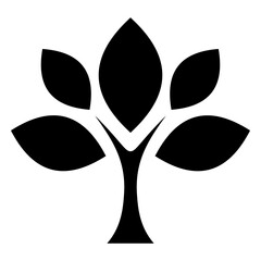 black and white tree