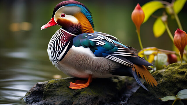 Mandarin duck is the most beautiful birds in the world, ranked number 10 in natural beauty.