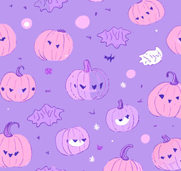 seamless pattern with monsters