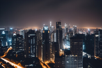 Obraz premium city skyline. Generative AI 