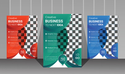 business flyer design template vector 