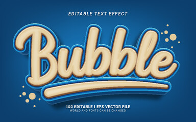 bubble text effect