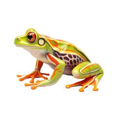 Obraz premium Tree frog on transparent background