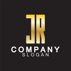 Fototapeta premium Alphabet Letters RJ or JR business logo design