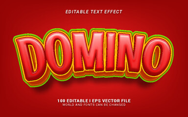 domino game text effect