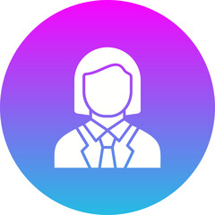 Female Accountant Icon