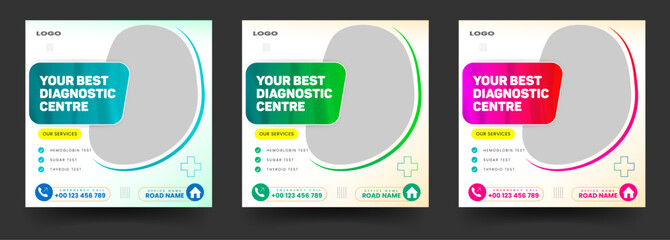 Physiotherapy or healthcare social media post template