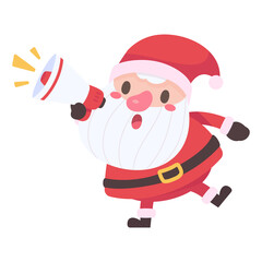 Santa Claus and gift boxes Christmas card decorative elements