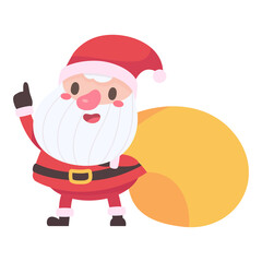 Santa Claus and gift boxes Christmas card decorative elements