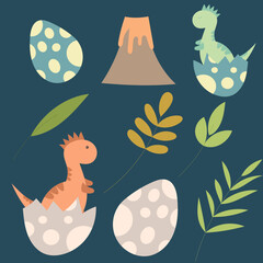 illustration of a baby dinosaur