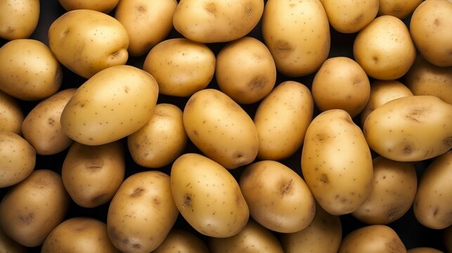 Picture Of A Lot Of New Potatoes Ideal For Backgrounds And Textures Stock  Photo, Picture and Royalty Free Image. Image 5297880.