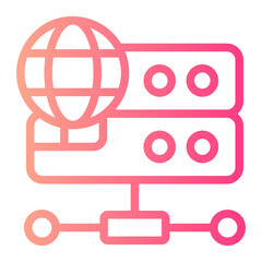 web server gradient icon