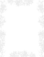 Snowflake Frame, Snowfall Border