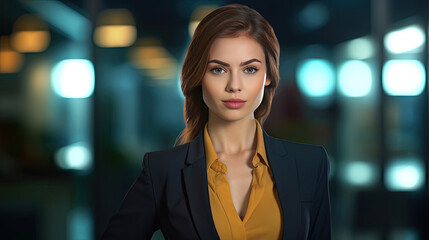 A business woman, business corporate people. Generative Ai