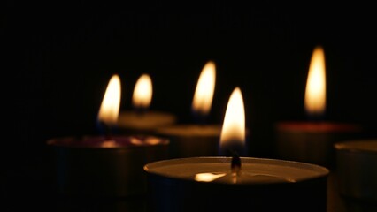 candles in the dark