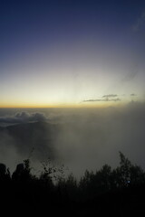 sunrise on mount batur indonesia vertical orientation