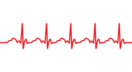 Electrocardiography heartbeat line monitor. Ecg