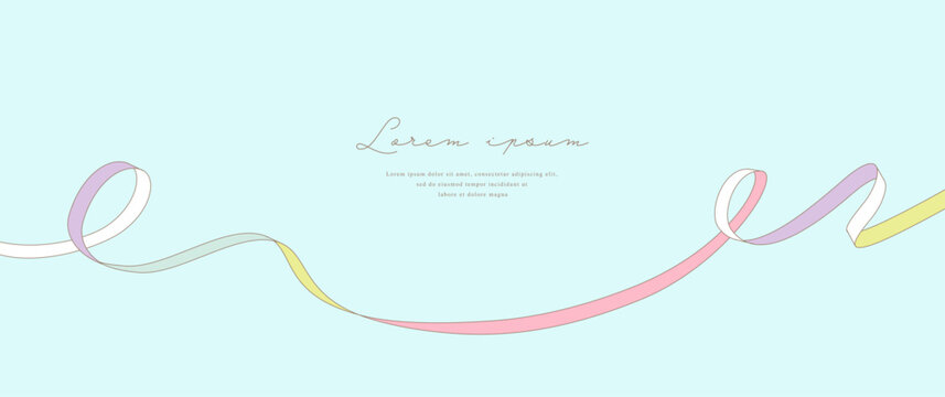 Cute ribbon vector design frame	