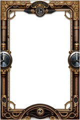 Steampunk Border Frame PNG Image Transparent Background
