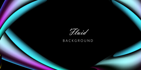 abstract background with a colorful fluid liquid template