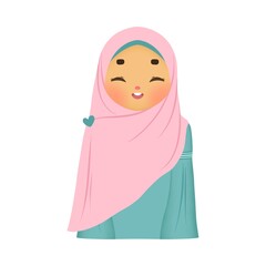 Cute 2D Hijab girl clip art, Islamic Clip art, Muslima clip art. These files are great for creating t-shirts, mugs, prints and signs using sublimation printing. 