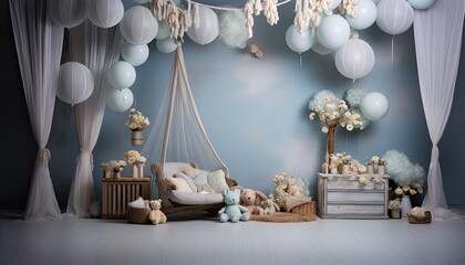 Backdrop for photo studio, room background for children photography