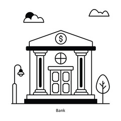 Bank vector Solid  Design illustration. Symbol on White background EPS 10 File 