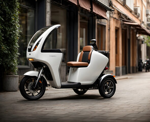 E-cargo stationed in a city road.