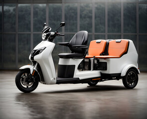 E-cargo stationed in a city road.