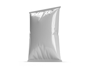 Snack Pouch Packaging 3D Illustration Mockup Scene