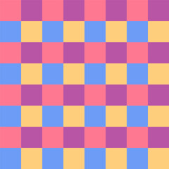 Checkered seamless pattern. Chequered backdrop for textile, tablecloth,clothes etc.