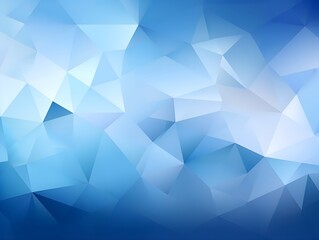 Fototapeta premium Geometric Cubist Blue Ice Texture Background with Abstract Triangles, Light Shades, and Dark Contrasts