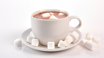 cup of hot chocolate with marshmallows