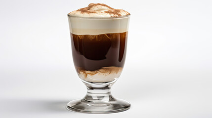 irish coffee isolated on white background