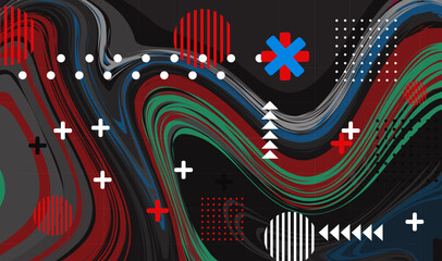 abstract background with a colored dynamic waves background. Illustration suitable for wave design