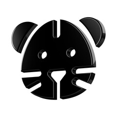 This is a beautifully designed 3D icon with a beautiful metallic texture.