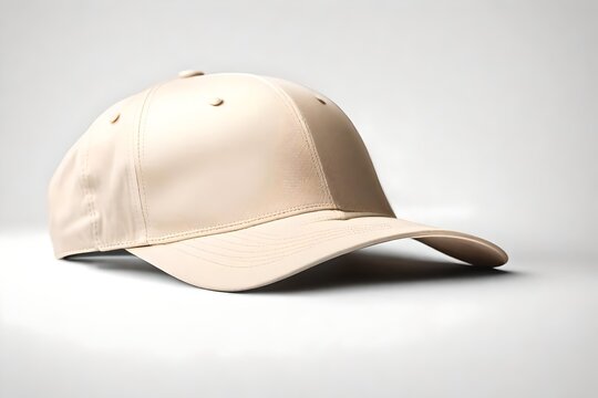 a white baseball cap. White cap mockup, template for picture, text or logo.copy space ,free space