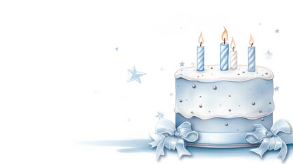 アニバーサリーケーキ　イラスト背景　Generative AI