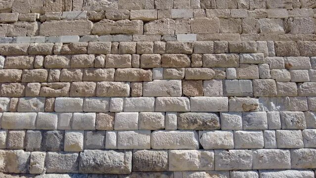 Ancient walls of Knidos ancient city in Datca - Turkey.