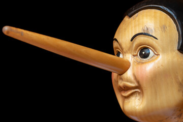 Pinocchio en gros plan - obrazy, fototapety, plakaty