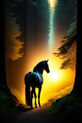 horse at sunset ultra HD 😍😍