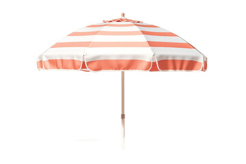 Beachside Umbrella Oasis Isolated on Transparent Background