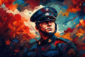 Abstract Background for USMC Day