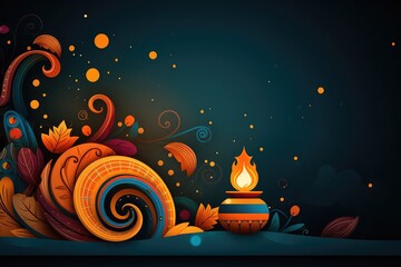 Abstract Background for Hindu Diwali Day