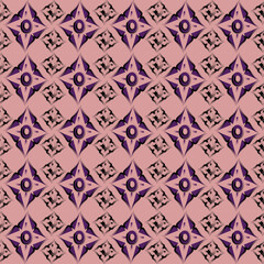 The fabric, ethnic. Cloth patterns in the style of Thai or Indian culture in Buddhism. seamless and vector